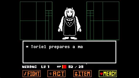 Oct 8, 2018 · This boss fight may take a while if you want to spare her as the only option you can choose to win passively is to 'Spare' her. Keep doing so and eventually, she will give up. Toriel has four ... 